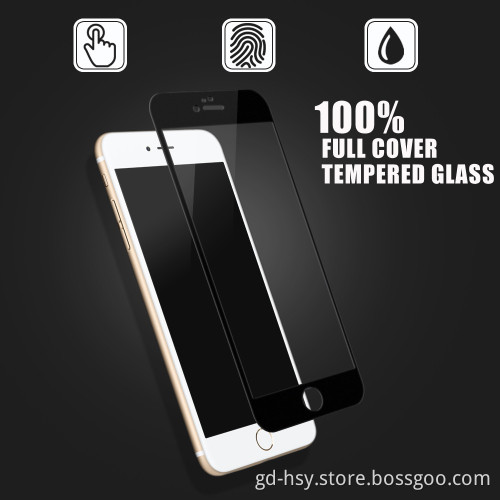 HUYSHE perfect anti fingerprint full cover matte glass shield for iphone6s